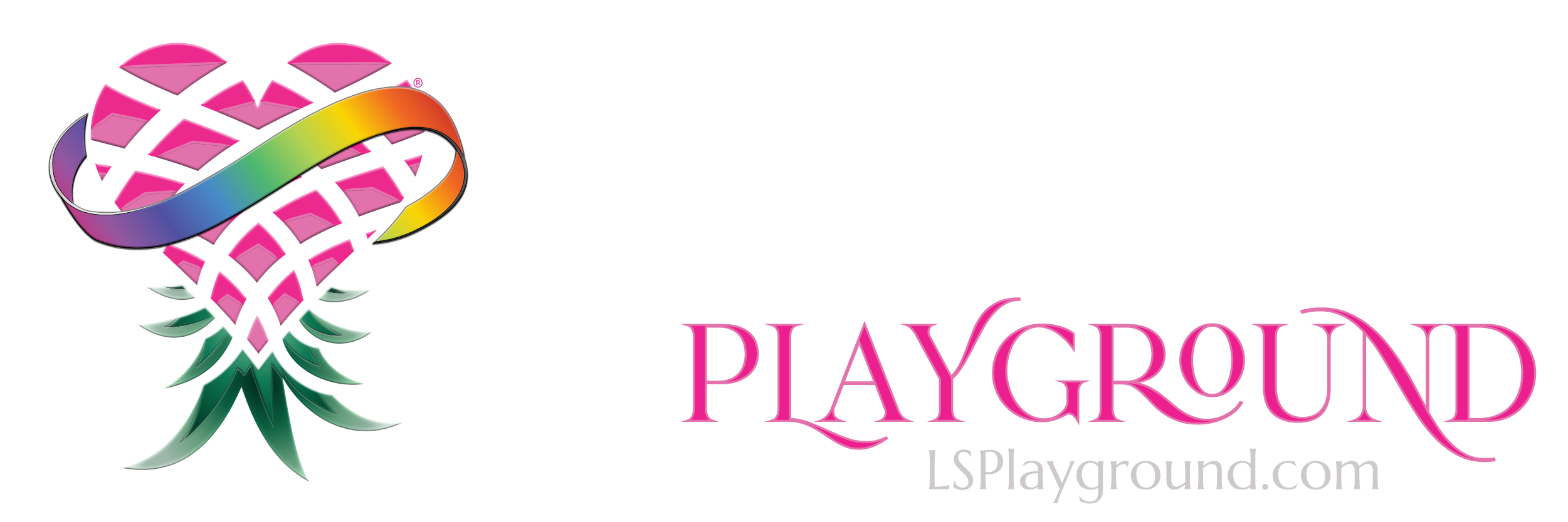 Lifestyle Playground Banner with Pink Upsidedown Pineapple