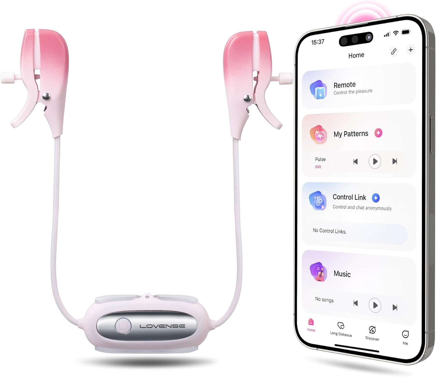 Lovense Gemini App-Controlled Vibrating Nipple Clamps