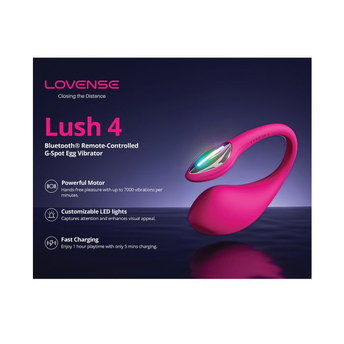 Lovense Lush 4.0 Bluetooth G-Spot Egg Camming Vibrator