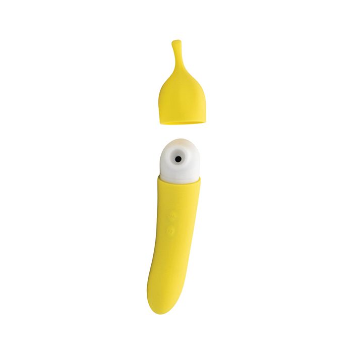 Natalie's Toy Box Banana Cream Air Pulse & G-Spot Vibrator