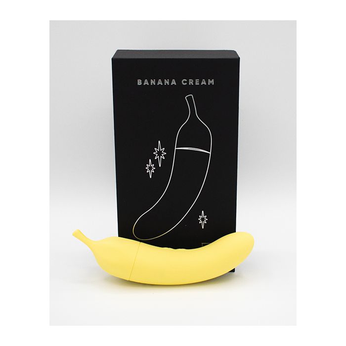 Natalie's Toy Box Banana Cream Air Pulse & G-Spot Vibrator