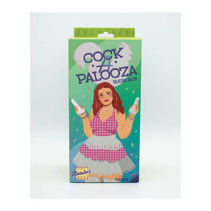 Natalie's Toy Box Cock-A-Palooza Confetti Silicone Suction Dildo