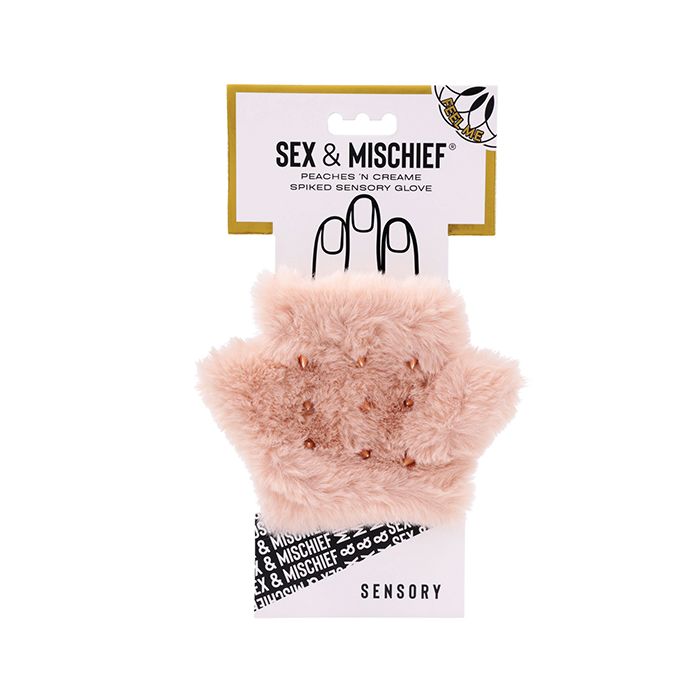 Sex & Mischief Peaches 'n CreaMe Spiked Sensory Glove