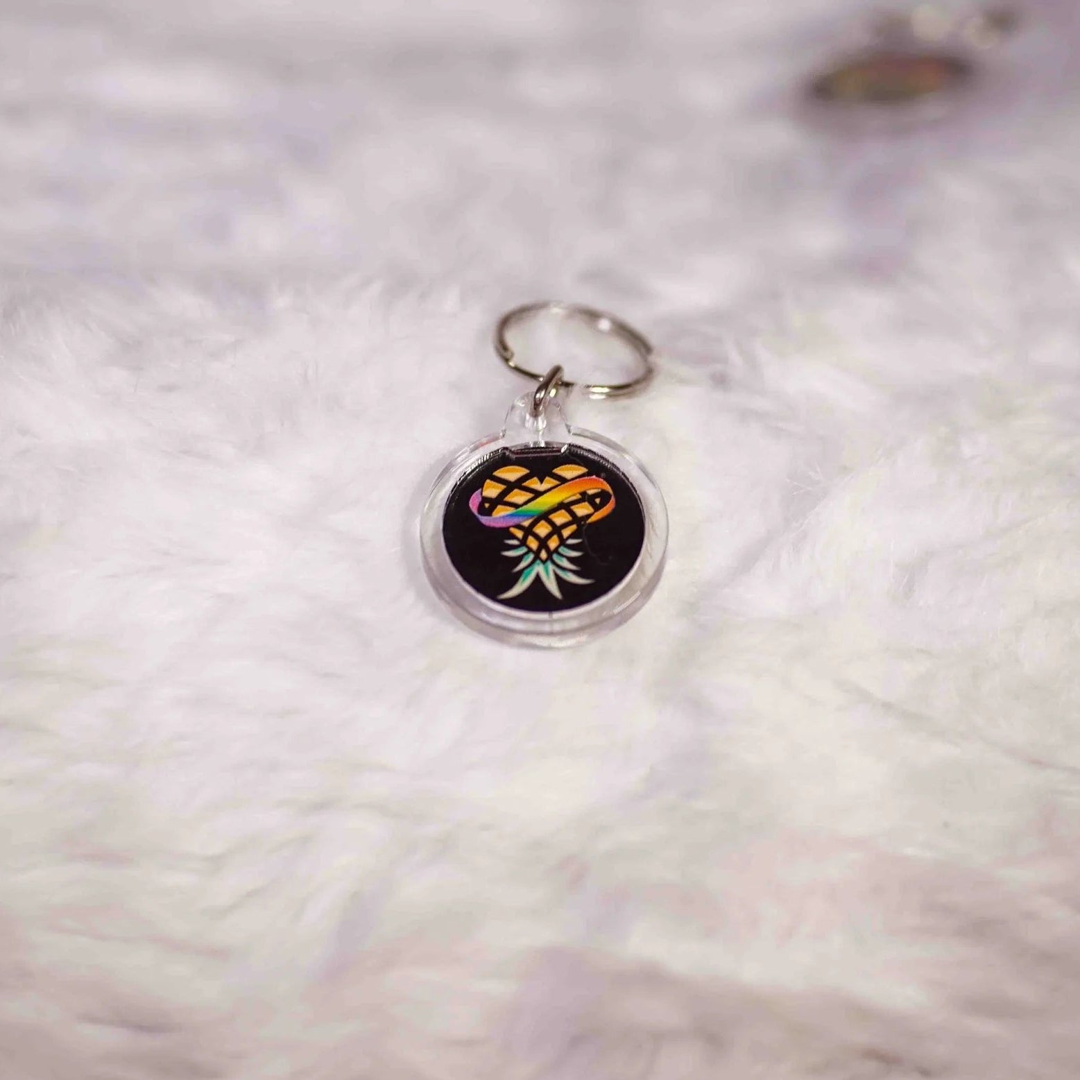 Upsidedown Pineapple Keychain